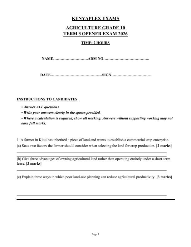 Preview page Grade-10-Agriculture-September-Assessment-Examination-2026_6717_0.jpg
