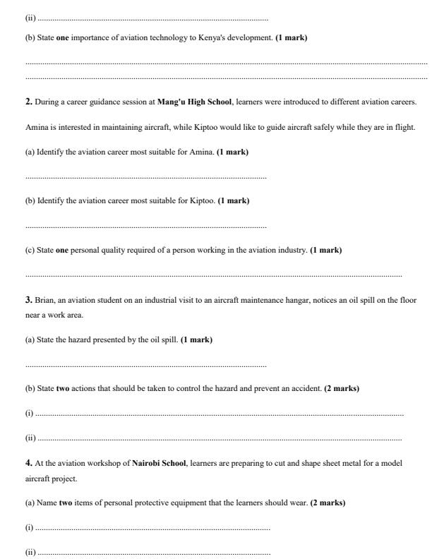 Preview page Grade-10-Aviation-Technology-End-Term-3-Exam-2026_6932_1.jpg