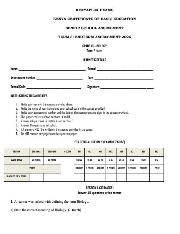 Preview page Grade-10-Biology-End-Term-3-Set-2-Exam-2026_7039_0.jpg