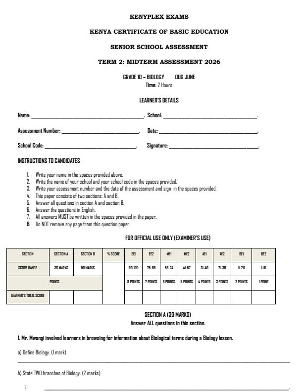 Preview page Grade-10-Biology-Mid-Term-2-Exam-2026_5926_0.jpg