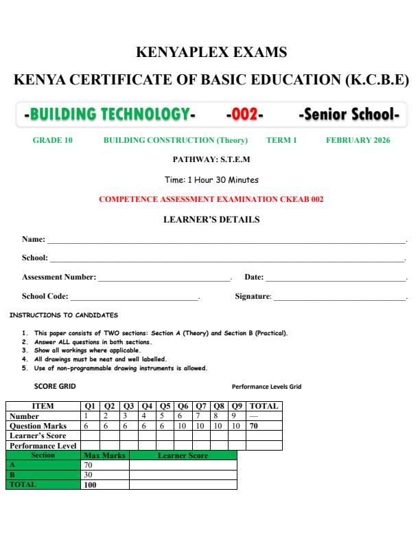 Preview page Grade-10-Building-Technology-Mid-Term-1-Exam-2026_5139_0.jpg