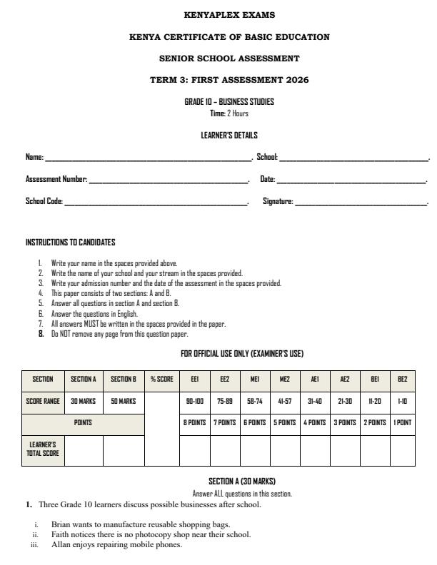 Preview page Grade-10-Business-Studies-Term-3-Opener-Exam-2026_6560_0.jpg