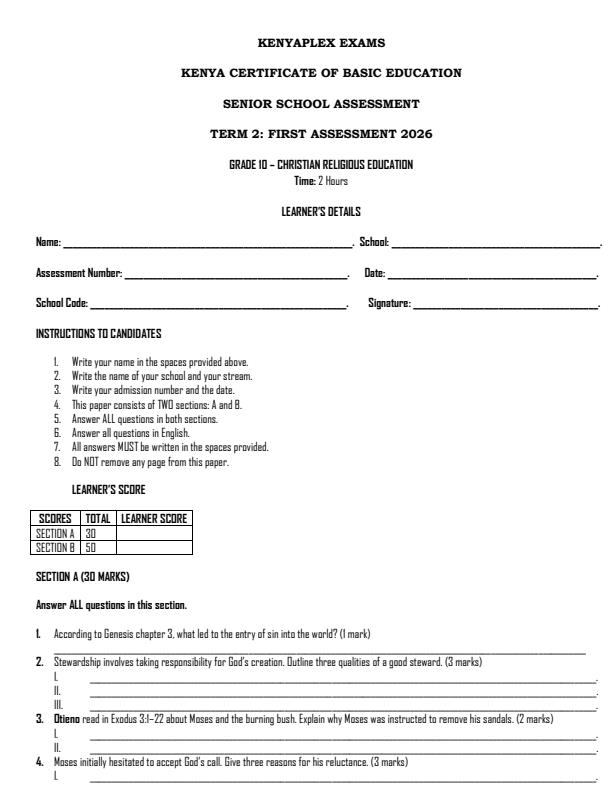 Preview page Grade-10-CRE-Term-2-Opener-Exam-2026_5650_0.jpg