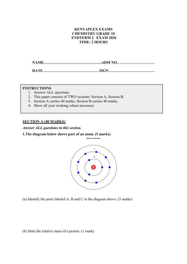 Preview page Grade-10-Chemistry-July-Assessment-Examination-2026_6336_0.jpg