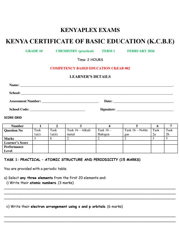 Preview page Grade-10-Chemistry-Practical-Mid-Term-1-Exam-2026_5144_0.jpg