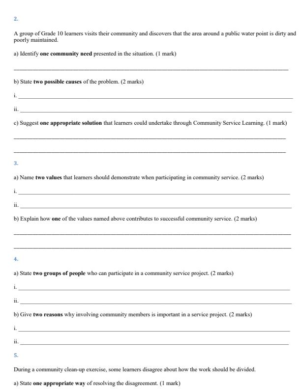 Preview page Grade-10-Community-Service-Learning-End-Term-3-Set-2-Exam-2026_7011_1.jpg