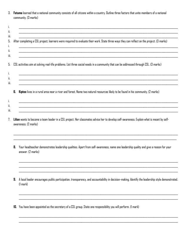 Preview page Grade-10-Community-Service-Learning-Term-2-Opener-exam-2026_5651_1.jpg