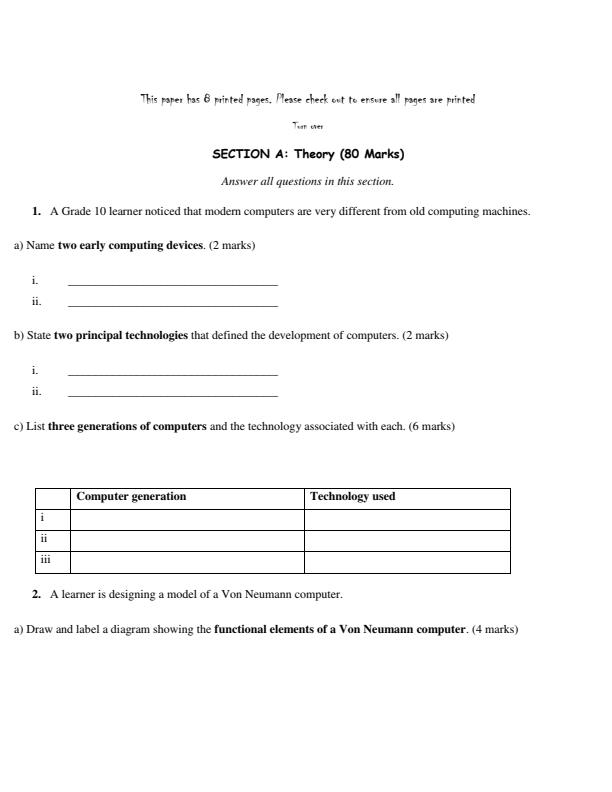 Preview page Grade-10-Computer-Studies-End-Term-1-Exam-2026_5419_1.jpg