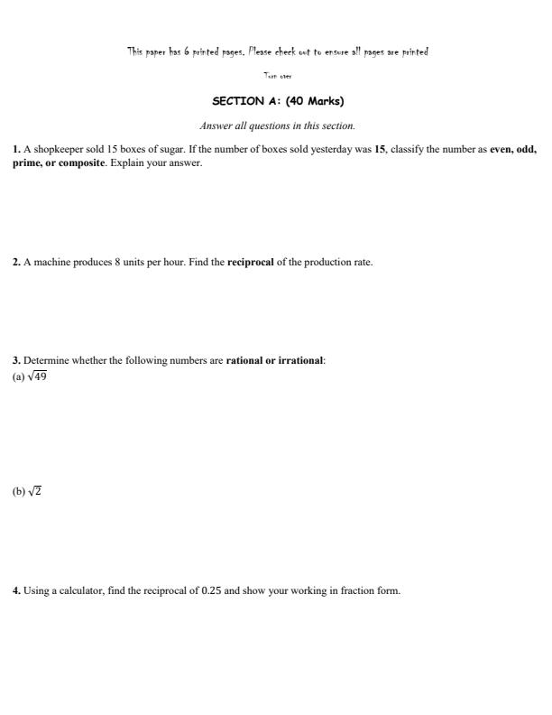 Preview page Grade-10-Core-Mathematics-Opener-Exam-Term-1-2026_5021_1.jpg