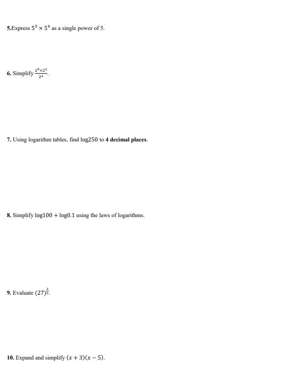 Preview page Grade-10-Core-Mathematics-Opener-Exam-Term-1-2026_5021_2.jpg