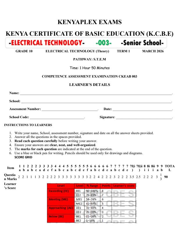 Preview page Grade-10-Electrical-Technology-End-Term-1-Exam-2026_5422_0.jpg