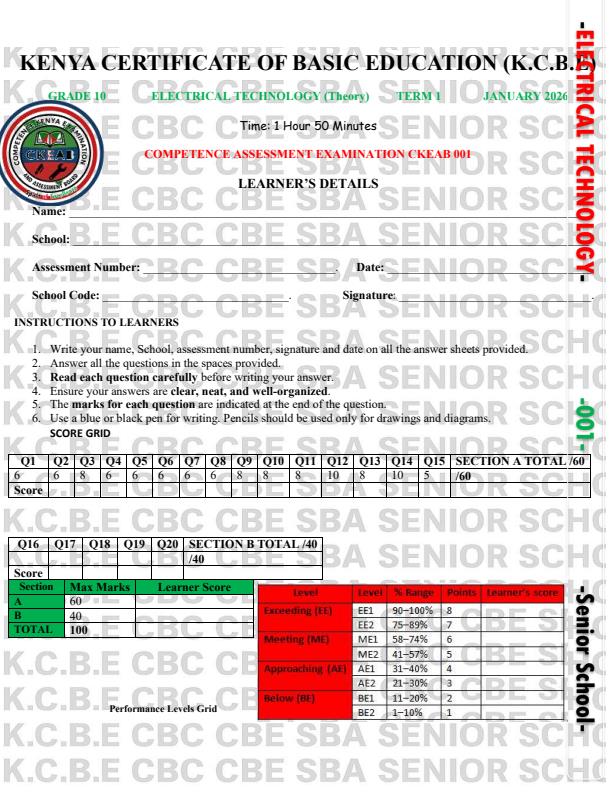 Preview page Grade-10-Electrical-Technology-Opener-Exam-Term-1-2026_5024_0.jpg