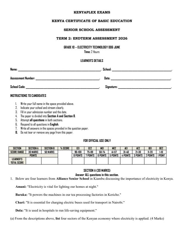 Preview page Grade-10-Electricity-Technology-End-Term-2-Exam-2026_6138_0.jpg