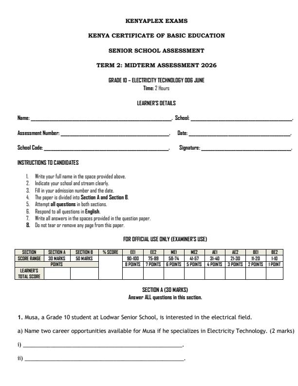 Preview page Grade-10-Electricity-Technology-Mid-Term-2-Exam-2026_5934_0.jpg