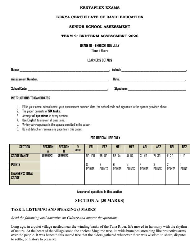 Preview page Grade-10-English-End-Term-2-Exam-2026_6139_0.jpg