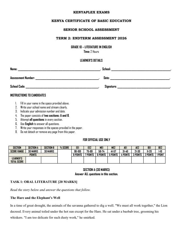 Preview page Grade-10-English-Literature-End-Term-2-Exam-2026_6152_0.jpg