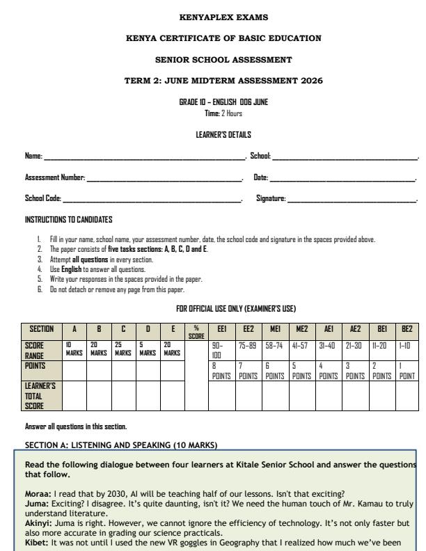 Preview page Grade-10-English-Mid-Term-2-Exam-2026_5935_0.jpg