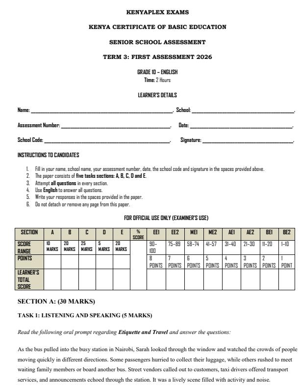 Preview page Grade-10-English-Term-3-Opener-Exam-2026_6567_0.jpg