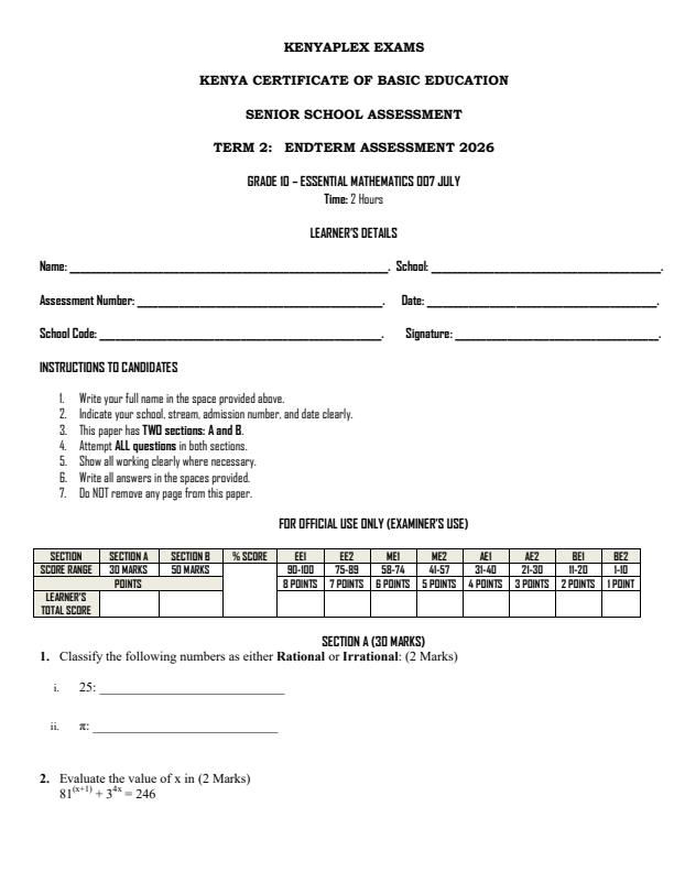 Preview page Grade-10-Essential-Mathematics-End-Term-2-Exam-2026_6140_0.jpg