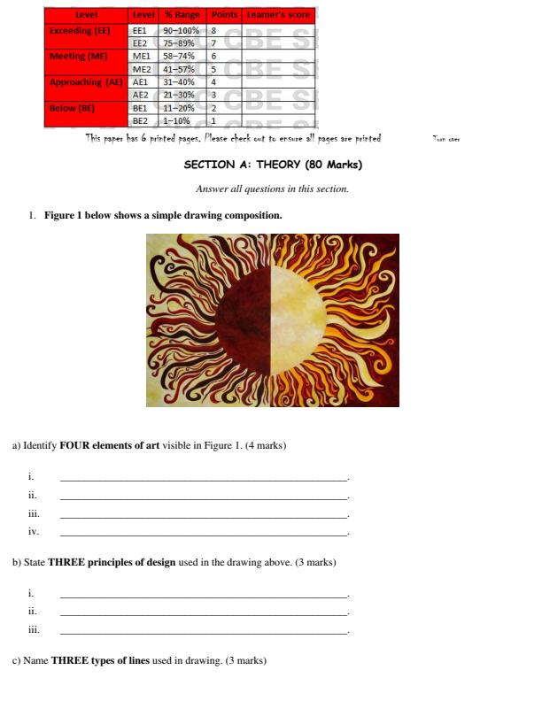Preview page Grade-10-Fine-Arts-End-Term-1-Exam-2026_5424_1.jpg