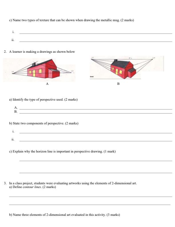 Preview page Grade-10-Fine-Arts-Opener-Exam-Term-1-2026_5027_2.jpg