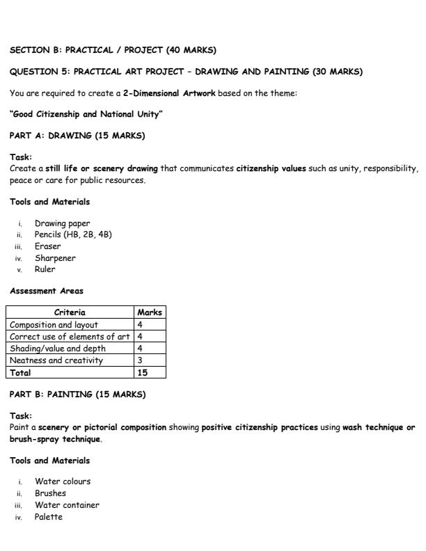 Preview page Grade-10-Fine-Arts-Project-Mid-Term-1-Exam-2026_5157_1.jpg