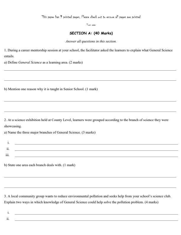 Preview page Grade-10-General-Science-Opener-Exam-Term-1-2026_5029_1.jpg