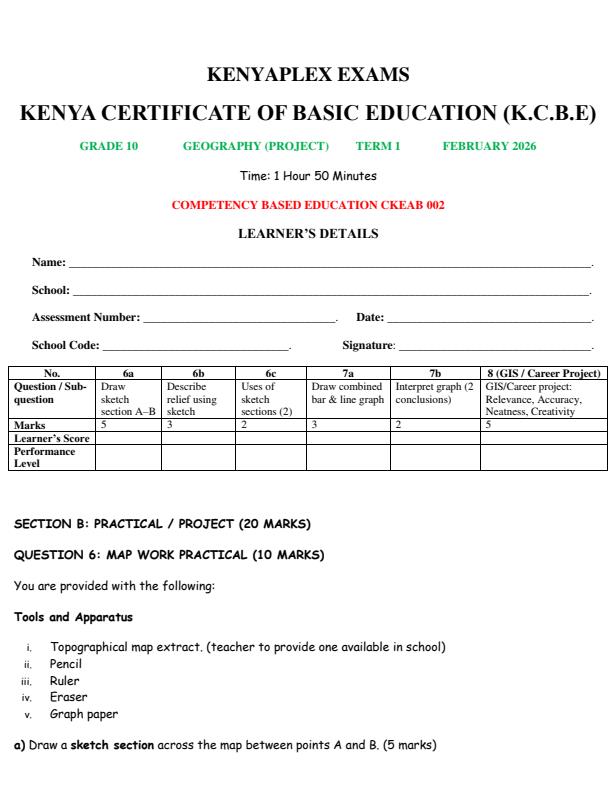 Preview page Grade-10-Geography-Project-Mid-Term-1-Exam-2026_5163_0.jpg