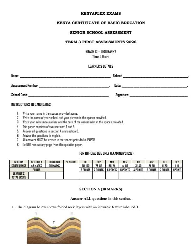 Preview page Grade-10-Geography-Term-3-Opener-Exam-2026_6573_0.jpg