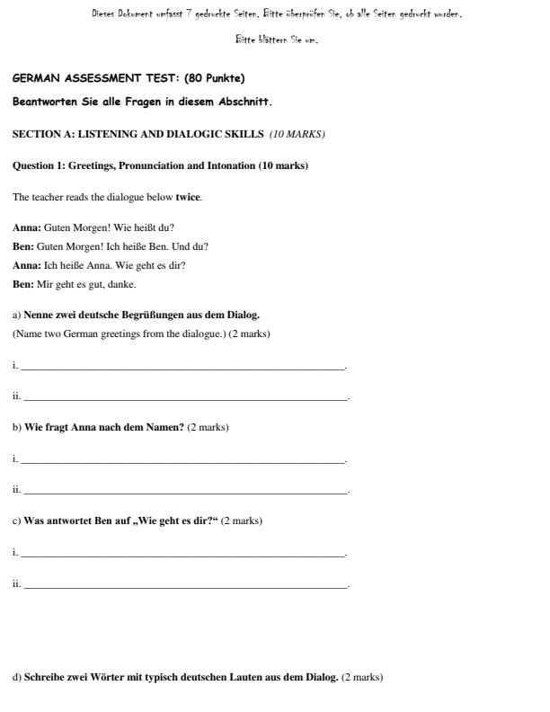 Preview page Grade-10-German-End-Term-1-Exam-2026_5428_1.jpg