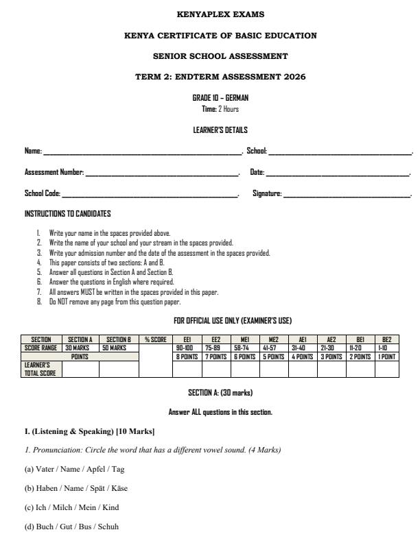Preview page Grade-10-German-End-Term-2-Exam-2026_6146_0.jpg