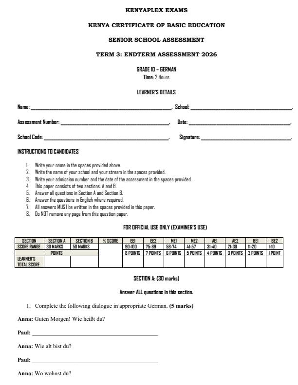 Preview page Grade-10-German-End-Term-3-Set-2-Exam-2026_7019_0.jpg