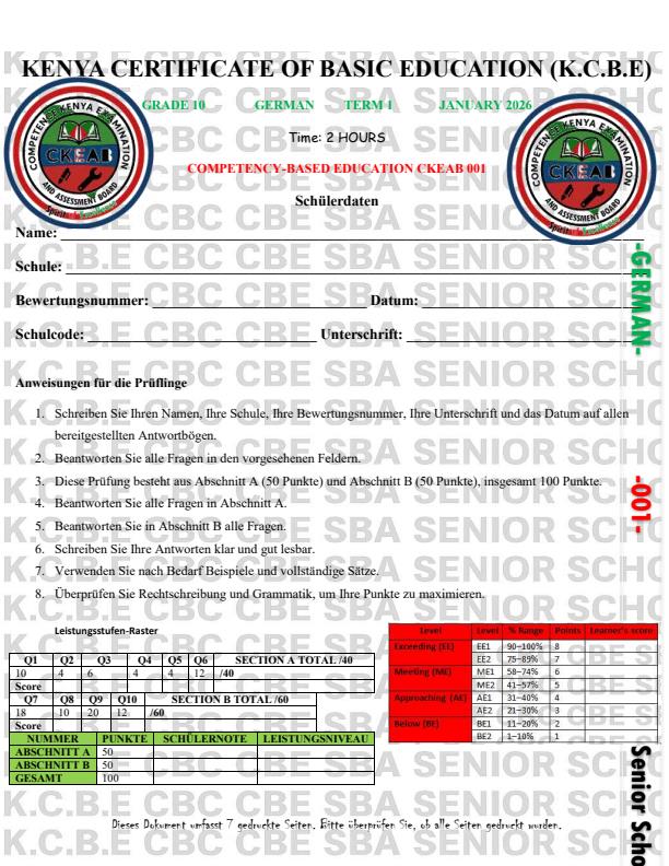 Preview page Grade-10-German-Opener-Exam-Term-1-2026_5031_0.jpg