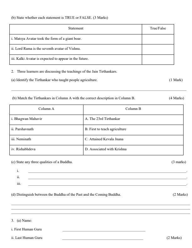 Preview page Grade-10-Hindu-Religious-Education-Term-3-Opener-Exam-2026_6577_1.jpg