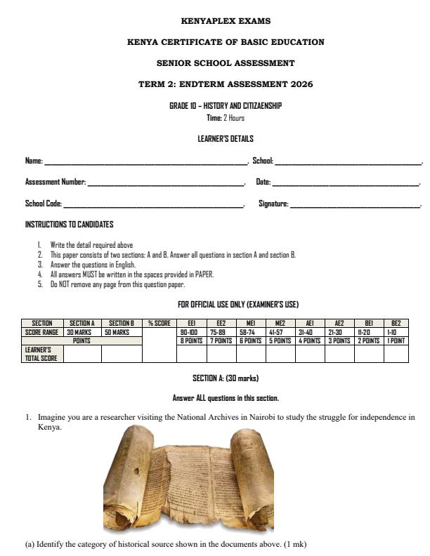 Preview page Grade-10-History-and-Citizenship-End-Term-2-Exam-2026_6147_0.jpg