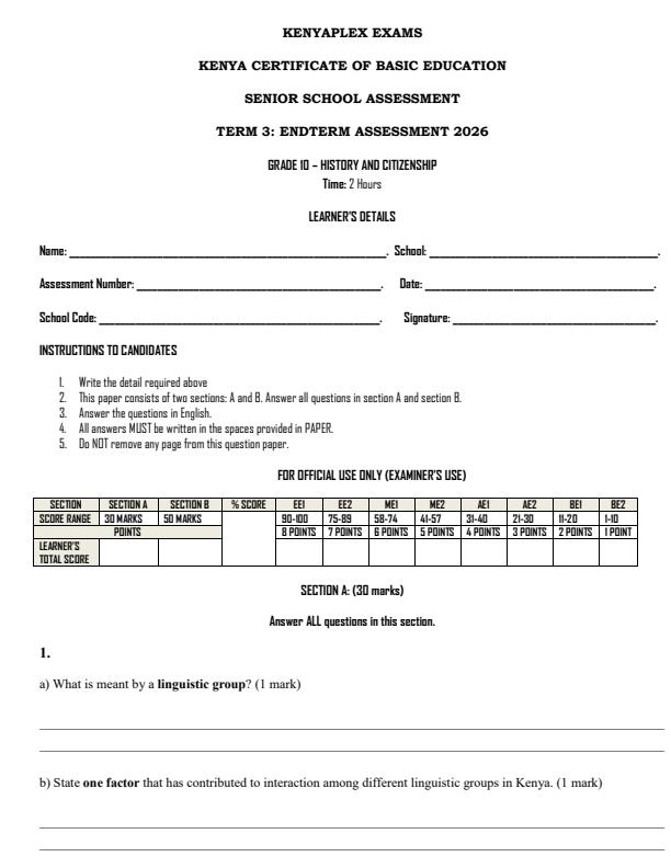 Preview page Grade-10-History-and-Citizenship-End-Term-3-Set-2-Exam-2026_7021_0.jpg