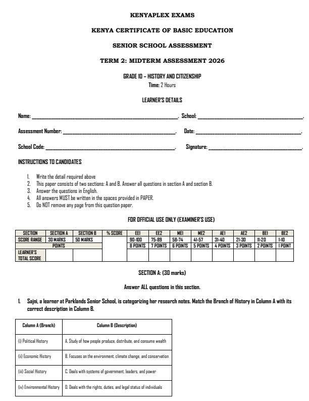 Preview page Grade-10-History-and-Citizenship-Mid-Term-2-Exam-2026_5943_0.jpg