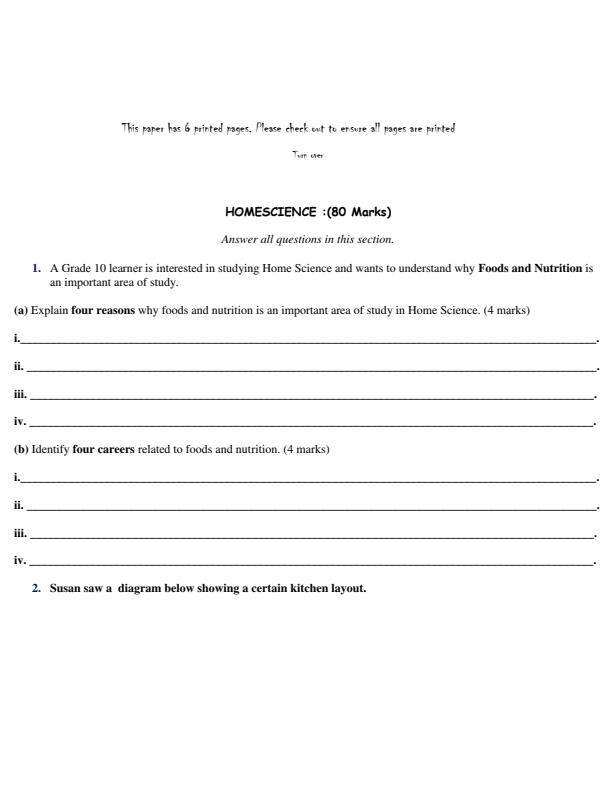 Preview page Grade-10-Home-Science-End-Term-1-Exam-2026_5430_1.jpg