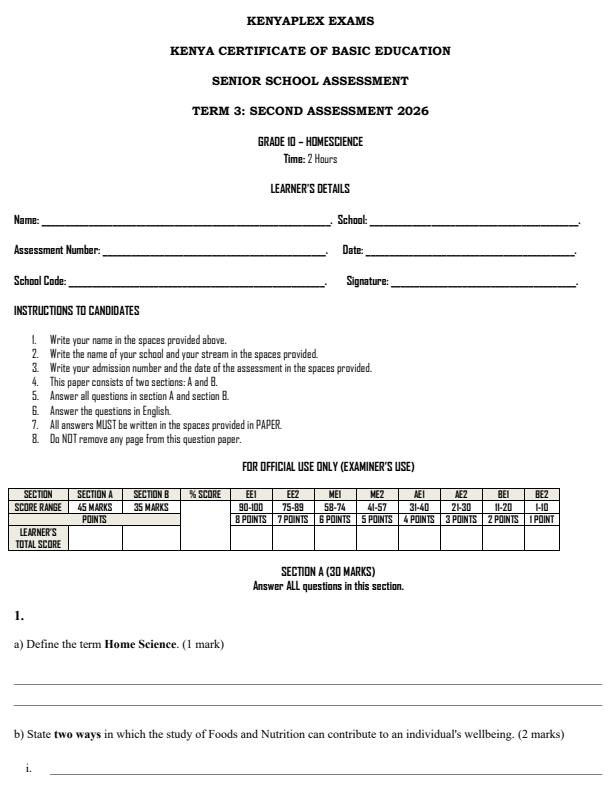 Preview page Grade-10-Home-Science-End-Term-3-Set-2-Exam-2026_7022_0.jpg