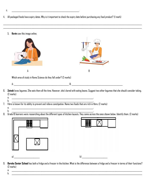 Preview page Grade-10-Home-Science-Term-2-Opener-Exam-2026_5662_1.jpg