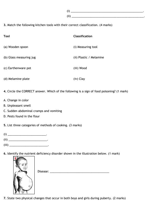 Preview page Grade-10-HomeScience-Mid-Term-2-Exam-2026_5944_1.jpg