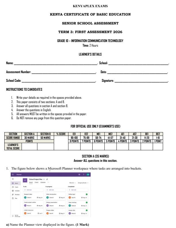 Preview page Grade-10-Information-Communication-Technology-Term-3-Opener-Exam-2026_6578_0.jpg