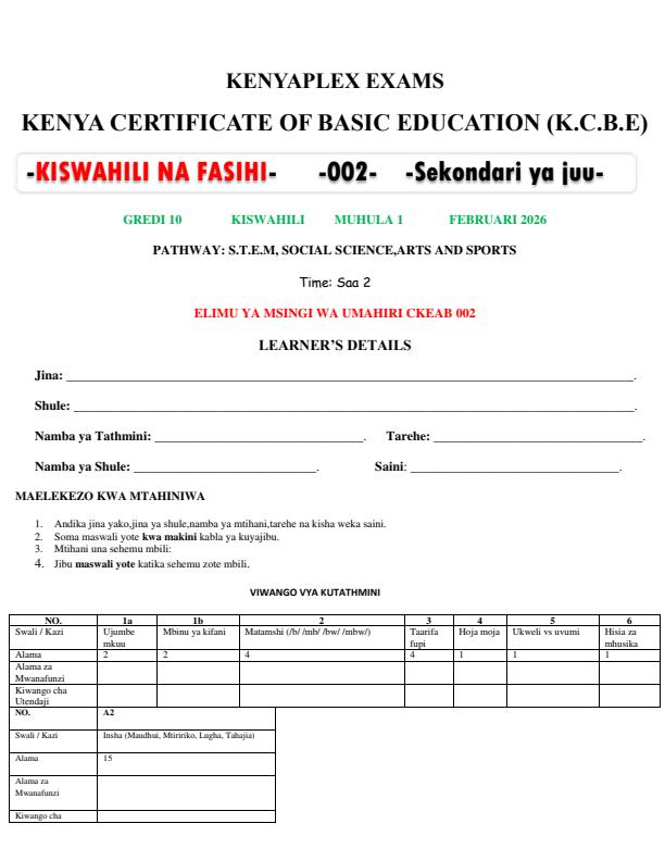 Preview page Grade-10-Kiswahili--Fasihi-Mid-Term-1-Exam-2026_5176_0.jpg