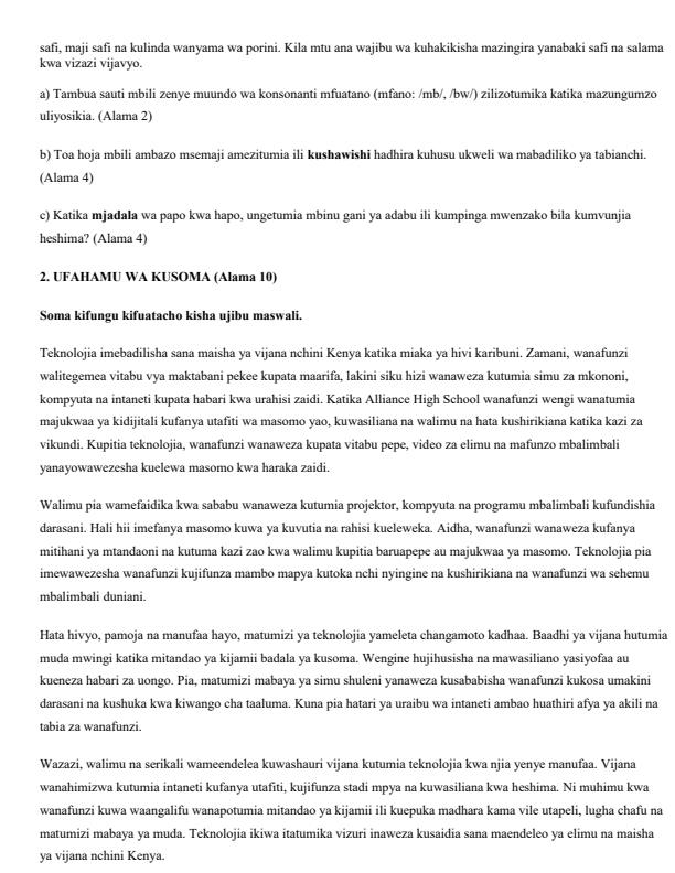 Preview page Grade-10-Kiswahili-End-Term-2-Exam-2026_6151_1.jpg