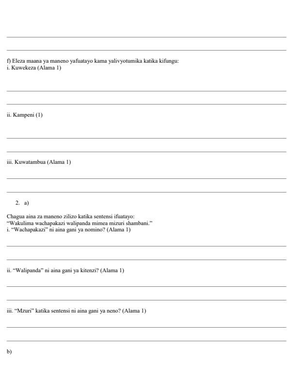 Preview page Grade-10-Kiswahili-na-Fasihi-Opener-Exam-Term-1-2026_5036_2.jpg