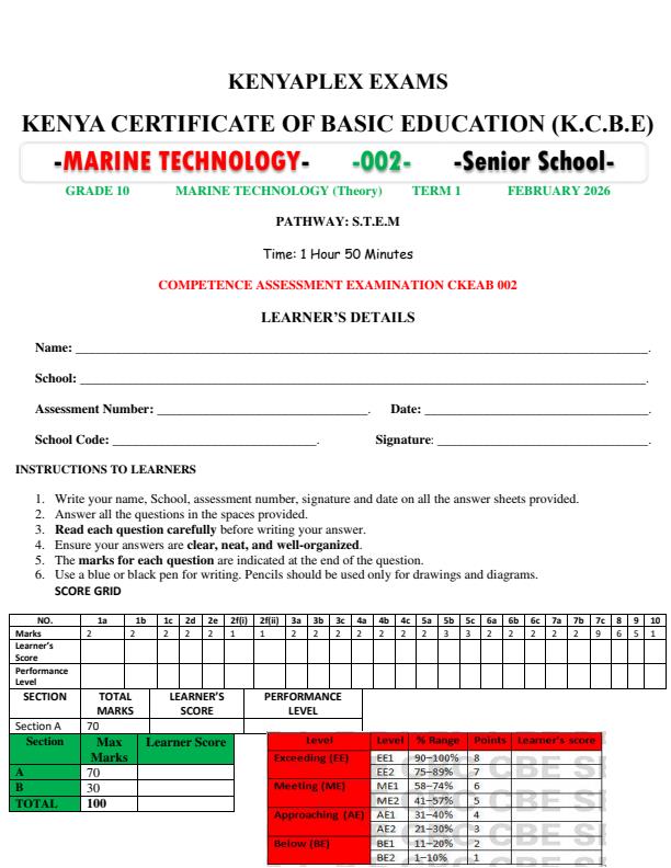 Preview page Grade-10-Marine-Technology-Mid-Term-1-Exam-2026_5179_0.jpg