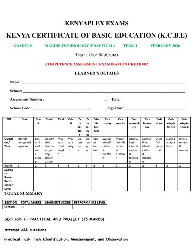 Preview page Grade-10-Marine-Technology-Practical-Mid-Term-1-Exam-2026_5180_0.jpg