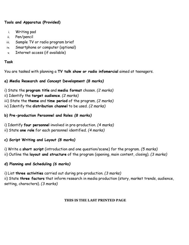 Preview page Grade-10-Media-Technology-Project-Mid-Term-1-Exam-2026_5229_1.jpg