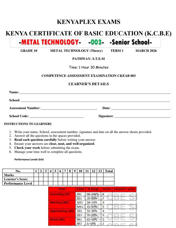 Preview page Grade-10-Metal-Technology-End-Term-1-Exam-2026_5438_0.jpg