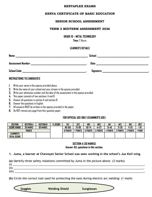 Preview page Grade-10-Metal-Technology-Mid-Term-2-Exam-2026_5956_0.jpg